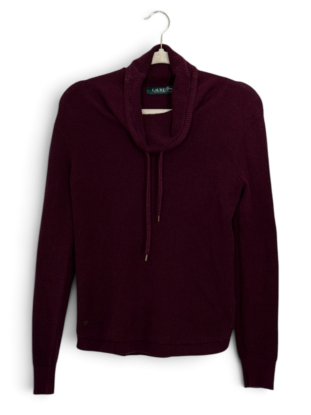 Lauren Ralph Lauren Waffle Knit Cowl Neck Sweater – Size Medium